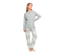 TRAMAS+ Pigiama Donna 100% Cotone, Pigiama Donna con Maglietta Manica Lunga e Pantalone Lungo, Pigiami da Donna, Pigiama 2 Pezzi Donna