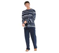 TRAMAS+ Pigiama Invernale da Uomo, Pigiama Coraline con Maniche Lunghe in Pile e Pantaloni Lunghi, Set Pigiama Confortevole e Caldo - Pigiama Invernale da Uomo- M, Delancey