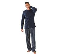 TRAMAS+ Pigiama Uomo Cotone, Pigiama Uomo Invernale, Pigiama Uomo con Maniche Lunghe e Pantaloni Lunghi, Due Pezzi, Pigiama Uomo Casual - L, San Luis