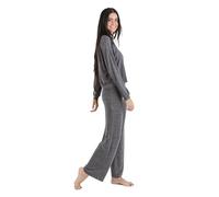 TRAMAS+ Pijama Angorina Mujer Set di Pigiama, Gris Marengo, L Donna