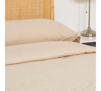 TRAMAS+ Set Copripiumino Matrimoniale 240x220cm, 100% cotone, Copripiumino e 2 federa da letto 55x80cm, Certificata STANDARD 100 by OEKO-TEX - Topo