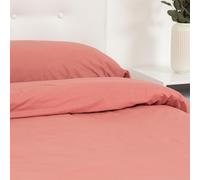 TRAMAS+ Set Copripiumino Piazza e Mezza 220x220cm, 100% cotone, Copripiumino e 2 federa da letto 55x80cm, Certificata STANDARD 100 by OEKO-TEX - Marsala