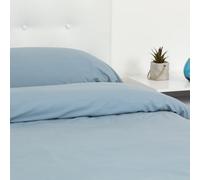 TRAMAS+ Set Copripiumino Singolo 150x220cm, 100% cotone, Copripiumino e 1 federa da letto 55x80cm, Certificata STANDARD 100 by OEKO-TEX - Indaco