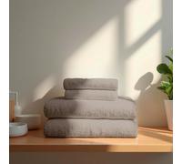 TRAMAS+ Set di asciugamani Premium 700gr 6 pezzi, 100% cotone, 4 asciugamani 50x100 cm e 2 asciugamani da bagno 70x140cm, extra morbidi, ad asciugatura rapida e ad alto assorbimento - Grigio