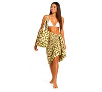 TRAMAS+ Set Telo Mare Pareo Donna + Borsa Abbinata, Pack Estivo Morbido e ad Asciugatura Rapida, Ideale per Spiaggia, Piscina, Viaggi e Vacanze -Milina Lima