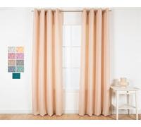 TRAMAS+ Tende per interni,1 pezzo, Tende semi trasparenti per il soggiorno e la camera da letto 140x260cm, con occhielli, camera da letto, bambini, giovani e adulti e sala da pranzo - Naturale