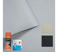 TRAMATESSILE - Kit Tessuto Cielo Auto - Modello Vellutino - Ripara Tetto Auto Scollato rimedi Fai da Te - PERSONALIZZA Misura Colore E Tipo di Colla - Colla Spray o Barattolo - Made in Italy