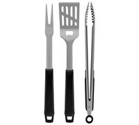 Tramontina Barbecue Set Attrezzi 3 Pezzi - Churrasco Nero - Spatola / Forca /