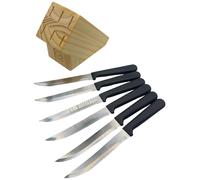 Tramontina ceppo coltelli bistecca Polywood acciaio inox marrone Set 7 Pezzi