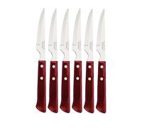 Tramontina Churrasco, set 6 coltello da bistecca dentato a punta, manico poliwoo