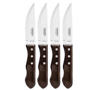 Tramontina Jumbo, set 4 coltello da bistecca dentato a punta, manico polywood ne