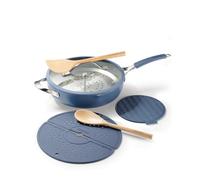 Tramontina Padella Multifunzione Alluminio Blu 30 cm con Coperchio
