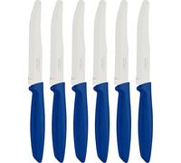 Tramontina Plenus, set 6 coltello Blu da tavola dentato, manico plastica
