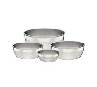Tramontina Set di 4 ciotole, in acciaio inox, diverse dimensioni