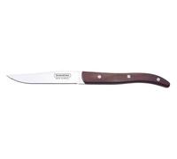Tramontina Set di Coltelli da Bistecca French Lisci in Acciaio Inox e Polywood 4 Pezzi