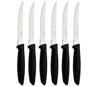 Tramontina Set di Coltelli Dentati per Carne Colore Nero Acciaio Inossidabile Plenus 6 pezzi