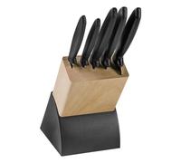 Tramontina Set di Coltelli Nero Plenus 6 Pezzi | Ideale per preparare ogni tipo di ricetta e mantenere la cucina organizzata