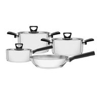Tramontina Set di Pentole Brava Inox Fondo Triplo Bachelite 4 Pezzi