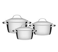 Tramontina Set di Pentole in Acciaio Inox Allegra 3 pezzi