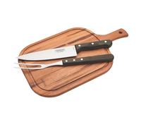 Tramontina Set Utensili di Carne con Tagliere Grigliata Polywood 3 Pezzi