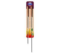 Tramontina Spiedini per Barbecue, Set da 2 Pezzi, 2 spiedini, Acciaio Inox, Manico in Legno, Barbecue