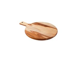 Tramontina Tagliere rotondo per Pizza legno di teak certificato Kitchen 40 x 28 cm