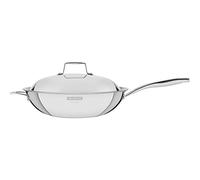 Tramontina Wok antiaderente in acciaio inox a 3 strati, 32 cm (5,2 l)