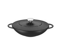 Tramontina Wok in Ghisa Smaltata Nera Cast Iron 32 cm 5L