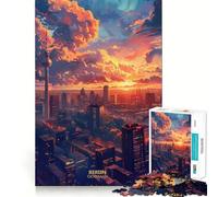 Tramonto a Berlino, Germania, puzzle da 1000 pezzi per adulti, rompicapo rilassante e divertente, immagine da assemblare, una piacevole sorpresa 38x26cm