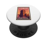 Tramonto a Lisbona Portogallo Alba Alba Viaggi Art Graphic PopSockets PopGrip Adesivo