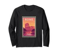Tramonto a Roma Italia Alba Tramonto Alba Alba Alba Viaggi Arte Grafica Maglia a Manica