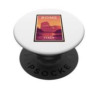 Tramonto a Roma Italia Alba Tramonto Alba Alba Alba Viaggi Arte Grafica PopSockets PopGrip Adesivo
