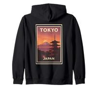 Tramonto a Tokyo Giappone Alba Tramonto Alba Alba Alba Viaggi Arte Grafica Felpa con Cappuccio