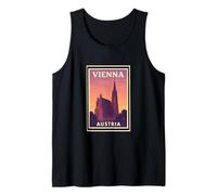 Tramonto a Vienna Austria Alba Alba Viaggi Art Graphic Canotta