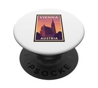 Tramonto a Vienna Austria Alba Alba Viaggi Art Graphic PopSockets PopGrip Adesivo