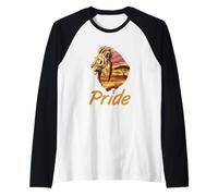 Tramonto africano della savana del Lion Pride Maglia con Maniche Raglan