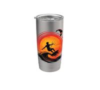 Tramonto Air Rush Kitesurf Tramonto Bicchiere termico in acciaio inox doppia parete