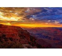 Tramonto al Grand Canyon di Yellowstone, puzzle in legno da 5000 pezzi, puzzle educativo per adulti