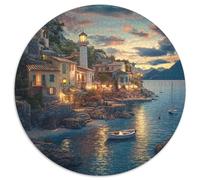 Tramonto al porto Jigsaw Puzzle Impossibili 1000 Pezzi Decorazione Per La Casa. Giochi Rilassamento E Intelligence Per Adulti E Bambini Da 12 Anni 1000pcs (67.5x67.5cm)