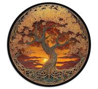 Tramonto arancione dorato Celtic Albero Tramonto|| Puzzle Divertenti Per Tutta La Famiglia 1000pcs (67.5x67.5cm) Adulti