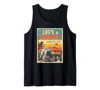 Tramonto Biker Lifes Un Viaggio Godere Il Giro Moto Amante Canotta