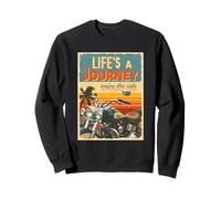 Tramonto Biker Lifes Un Viaggio Godere Il Giro Moto Amante Felpa
