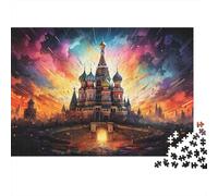 Tramonto castello sogni_1 Rompicapo 1000 Pezzi In cartone Extra Spesso, Un Classico Puzzle A Pezzi Per Pace Interiore, Ideale Per Sfida Personale, Regalo Di Compleanno Originale 52x38cm/1000pcs