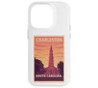 Tramonto Charleston South Carolina SC Alba Travel Art Graphic Custodia per iPhone 14 Pro