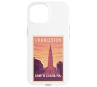 Tramonto Charleston South Carolina SC Alba Travel Art Graphic Custodia per iPhone 15