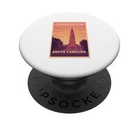 Tramonto Charleston South Carolina SC Alba Travel Art Graphic PopSockets PopGrip Adesivo