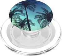 Tramonto della palma - tema della spiaggia di scena notturna PopSockets PopGrip per MagSafe