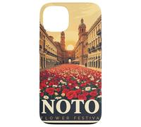 Tramonto dorato della Festa dei Fiori di Noto - Italia Custodia per iPhone 13