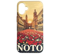 Tramonto dorato della Festa dei Fiori di Noto - Italia Custodia per iPhone 16 Plus