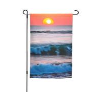 Tramonto e alba con onde del mare dell'oceano stampa ogni occasione giardino tutte le stagioni bandiera all'aperto decorazione cortile per patio bandiere